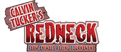 Calvin Tucker's Redneck Farm Animal Racing Tournament title screen for Wii